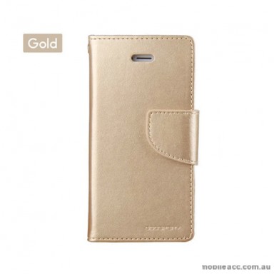 Mercury Goospery Bravo Diary Wallet Case For Samsung Galaxy S8 Plus - Gold