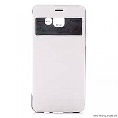 Korean Mercury WOW Window View Flip Cover For Samsung Galaxy S8 - White