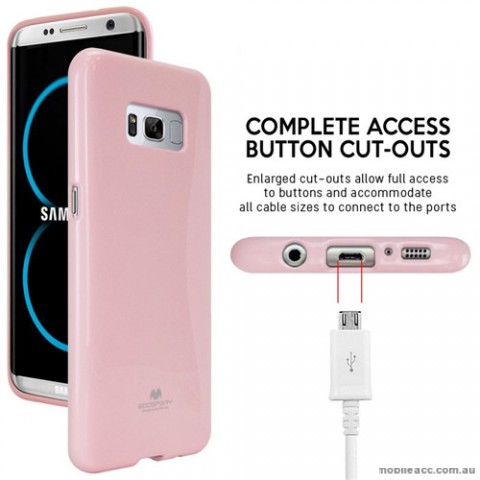 Mercury Pearl TPU Jelly Case for Samsung Galaxy S8 Plus Light Pink