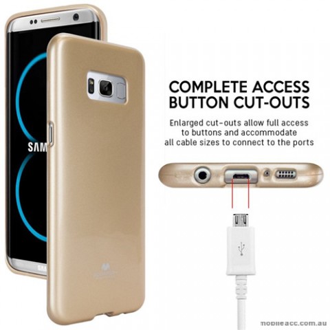 Mercury Pearl TPU Jelly Case for Samsung Galaxy S8 Plus Gold