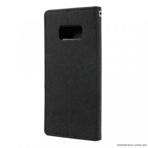 Korean Mercury Fancy Diary Wallet Case For Samsung Galaxy S8 Plus - Black