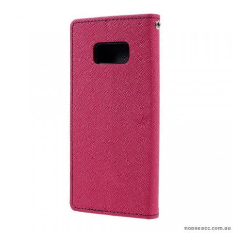 Korean Mercury Fancy Diary Wallet Case For Samsung Galaxy S8 Plus -  Hot Pink