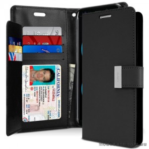 Mercury Rich Diary Wallet Case for Samsung Galaxy S8 Plus Black