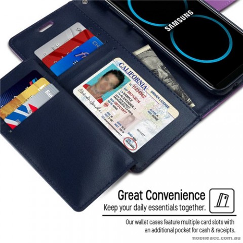 Mercury Rich Diary Wallet Case for Samsung Galaxy S8 Plus Purple