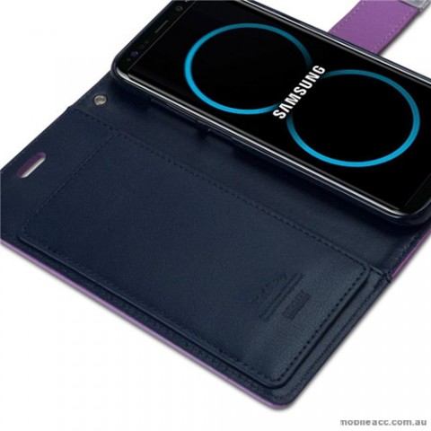 Mercury Rich Diary Wallet Case for Samsung Galaxy S8 Plus Purple