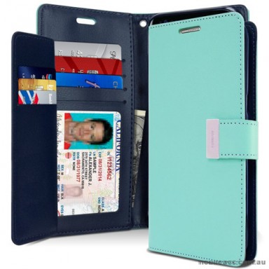 Mercury Rich Diary Wallet Case for Samsung Galaxy S8 Plus Mint