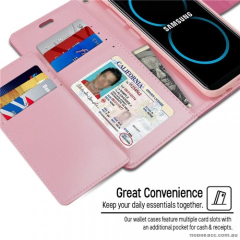 Mercury Rich Diary Wallet Case for Samsung Galaxy S8 Plus Hot Pink