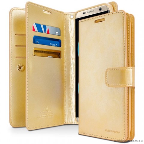Mercury Mansoor Diary Double Sided Wallet Case for Samsung Galaxy S8 Plus Gold