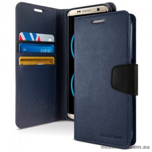 Mercury Goospery Sonata Diary Stand Wallet Case For Samsung Galaxy S8 Plus Navy