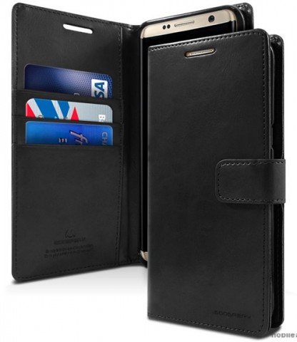 Mercury Blue Moon Diary Wallet Case for Samsung Galaxy S8 Plus Black