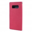 Korean Mercury Fancy Diary Wallet Case For Samsung Galaxy Note 8 - Hot Pink