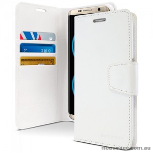 Mercury Goospery Sonata Diary Stand Wallet Case For Samsung Galaxy Note 8 - White