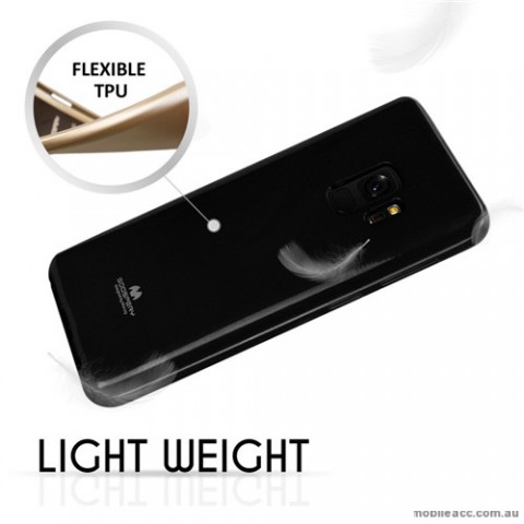 Mercury Pearl TPU Jelly Case for Samsung Galaxy S9 - Black