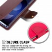Mercury Goospery Sonata Diary Stand Wallet Case For Samsung Galaxy S9 - Ruby Wine