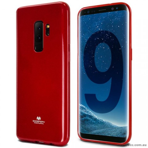 Mercury Pearl TPU Jelly Case for Samsung Galaxy S9 Plus - Red