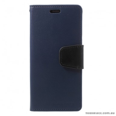 Mercury Goospery Sonata Diary Stand Wallet Case For Samsung Galaxy S9 Plus - Navy