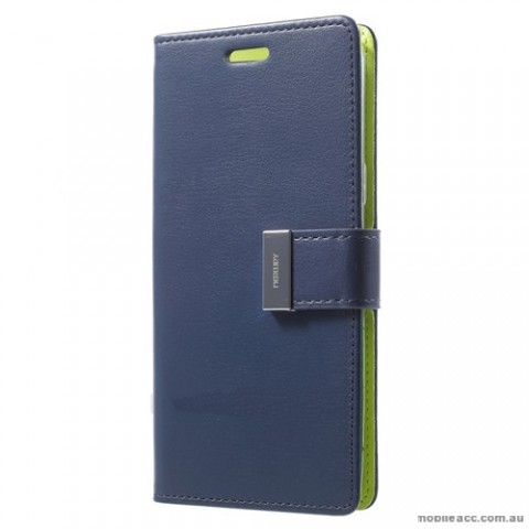 Mercury Rich Diary Wallet Case for Samsung Galaxy S9 Plus - Navy