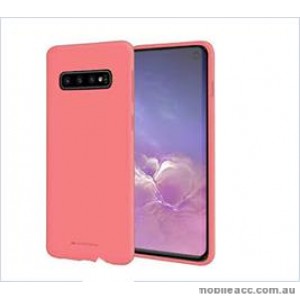 Korean Mercury  Soft Feeling  Jelly Case For Samsung  Galaxy  S10  6.1'' Pink