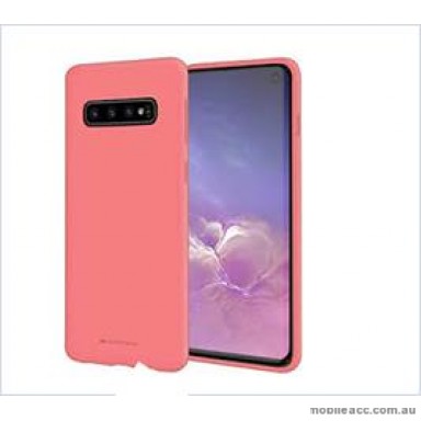 Korean Mercury  Soft Feeling  Jelly Case For Samsung  Galaxy  S10  6.1'' Pink