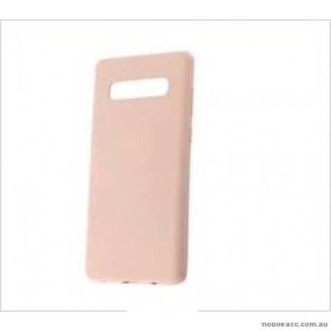 Korean Mercury  Soft Feeling  Jelly Case For Samsung  Galaxy  S10  6.1'' Pink Sand