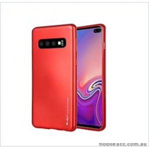 Korean Mercury  I-Jelly Case For Samsung  Galaxy  S10 Red