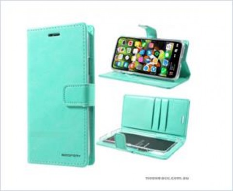 Korean Mercury Bluemoon Diary  Wallet Case For Samsung  Galaxy  S10 5G Mint Green