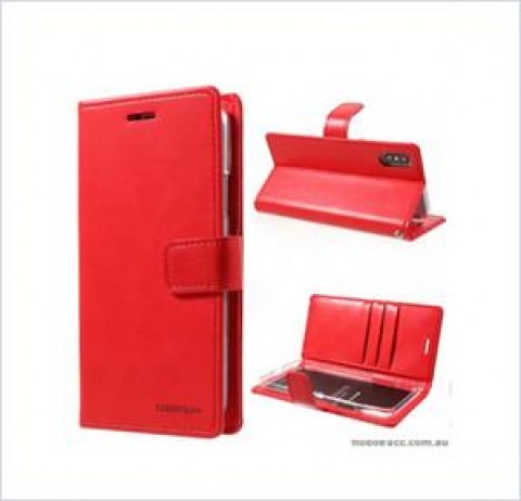 Korean Mercury Bluemoon Diary  Wallet Case For Samsung  Galaxy  S10 5G Red