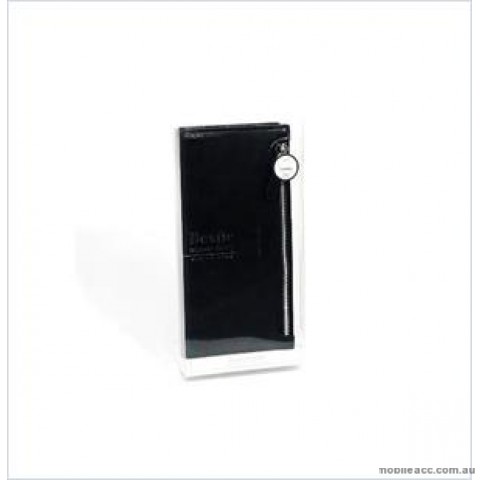 HANA Bestie Zipper Diary Wallet Case For Samsung Galaxy S10 5G - Black Black