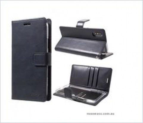 Korean Mercury Bluemoon Diary  Wallet Case For Samsung  Galaxy  S10  Plus Navy Blue