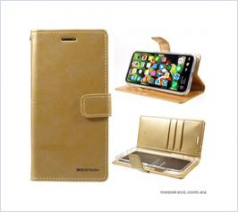 Korean Mercury Bluemoon Diary  Wallet Case For Samsung  Galaxy  S10  Plus Gold