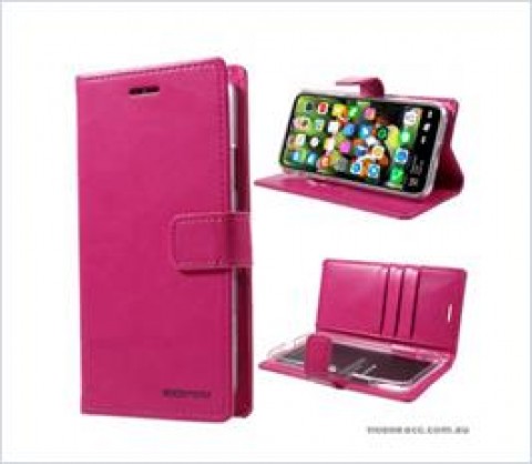 Korean Mercury Bluemoon Diary  Wallet Case For Samsung  Galaxy  S10  Plus Hotpink