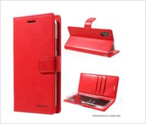 Korean Mercury Bluemoon Diary  Wallet Case For Samsung  Galaxy  S10  Plus Red