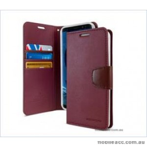 Korean Mercury Sonata Wallet Case For Samsung  Galaxy  S10  Plus Red Wine