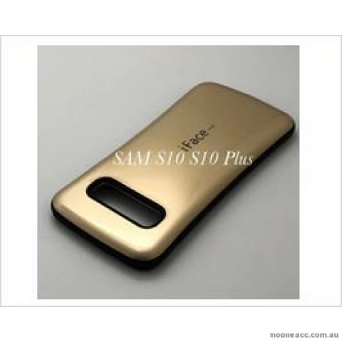 Iface mall  Anti-Shock Case  For Samsung  Galaxy  S10  Plus Gold