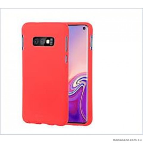 Korean Mercury  Soft Feeling  Jelly Case For Samsung  Galaxy  S10  Plus Red