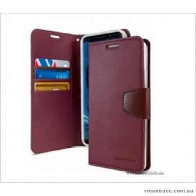 Korean Mercury Sonata Wallet Case For Samsung  Galaxy  S10E Red Wine