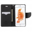 Korean Mercury Fancy Diary Wallet Case For iPhone 7/8 4.7 Inch - Black