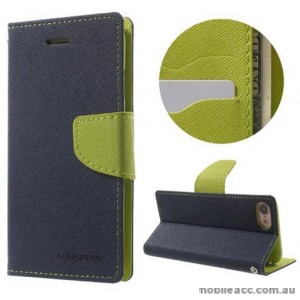Korean Mercury Fancy Diary Wallet Case For iPhone 7/8 4.7 Inch - Navy