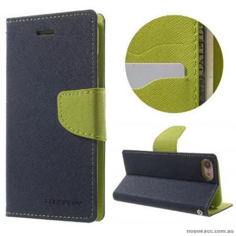 Korean Mercury Fancy Diary Wallet Case For iPhone 7/8 4.7 Inch - Navy