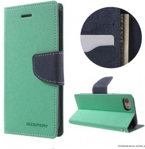Korean Mercury Fancy Diary Wallet Case For iPhone 7/8 4.7 Inch - Mint