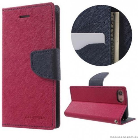 Korean Mercury Fancy Diary Wallet Case For iPhone 7/8 4.7 Inch - Hot Pink