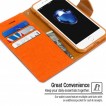 Korean Mercury Canvas Diary Diary Wallet Case Cover For iPhone 7/8 4.7 Inch - Orange