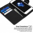 Korean Mercury Sonata Wallet Case for iPhone 7/8 4.7 Inch - Black