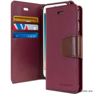 Korean Mercury Sonata Wallet Case for iPhone 7/8 4.7 Inch - Ruby Wine