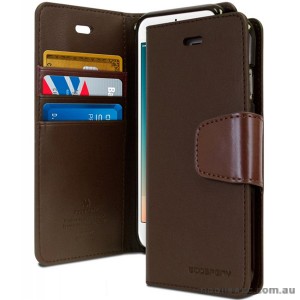 Korean Mercury Sonata Wallet Case for iPhone 7/8 4.7 Inch - Brown