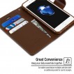Korean Mercury Sonata Wallet Case for iPhone 7/8 4.7 Inch - Brown