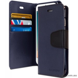 Korean Mercury Sonata Wallet Case for iPhone 7/8 4.7 Inch - Navy