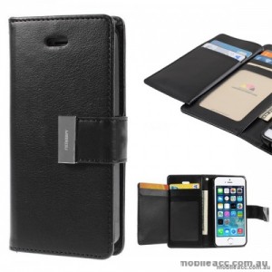 Korean Mercury Rich Diary Wallet Case For iPhone 7/8 4.7 Inch - Black