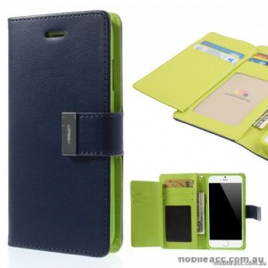 Korean Mercury Rich Diary Wallet Case For iPhone 7/8 4.7 Inch - Navy