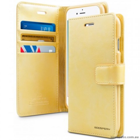 Mercury Goospery Blue Moon Diary Wallet Case For iPhone 7/8 4.7 Inch - Gold